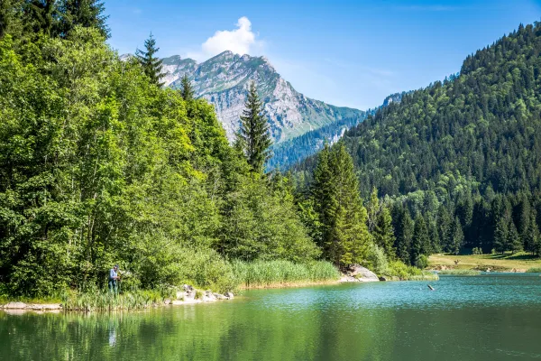 Pêche au lac de Vallon
