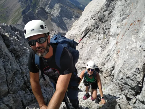 La pointe Percée : rando-escalade