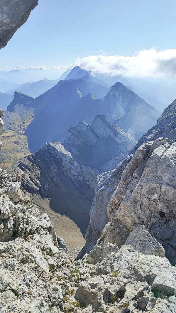 Parcours via les cheminées de Sallanches