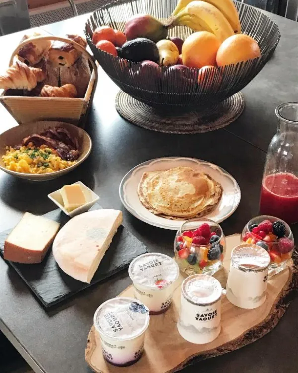petit déjeuner en option