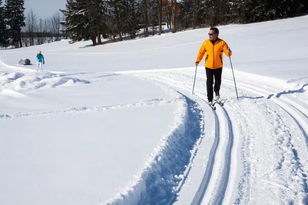 Piste de ski de fond de l'ancienne route du Châtelet d'Ayères