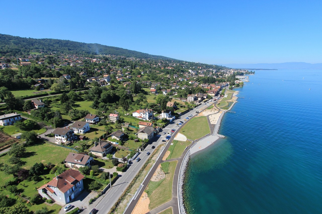 La promenade Évian-les-Bains - Neuvecelle à Neuvecelle