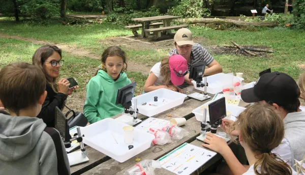Atelier science en extérieur
