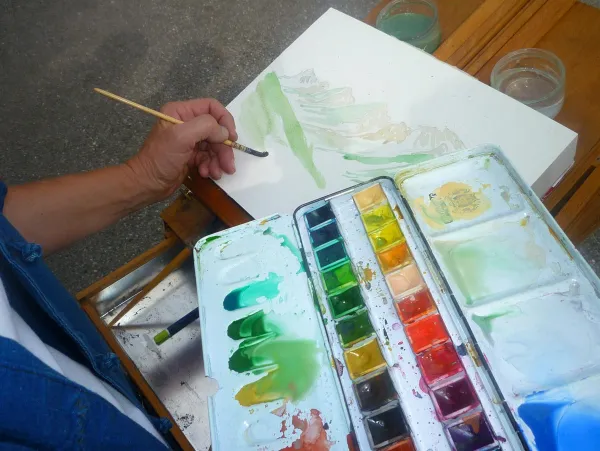 Pleine nature : stage carnet de voyage, croquis et aquarelle