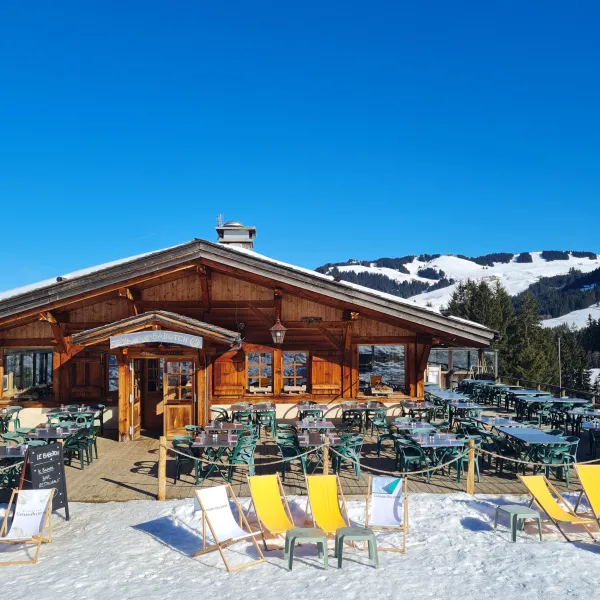 Une terrasse unique pour une pause après-ski