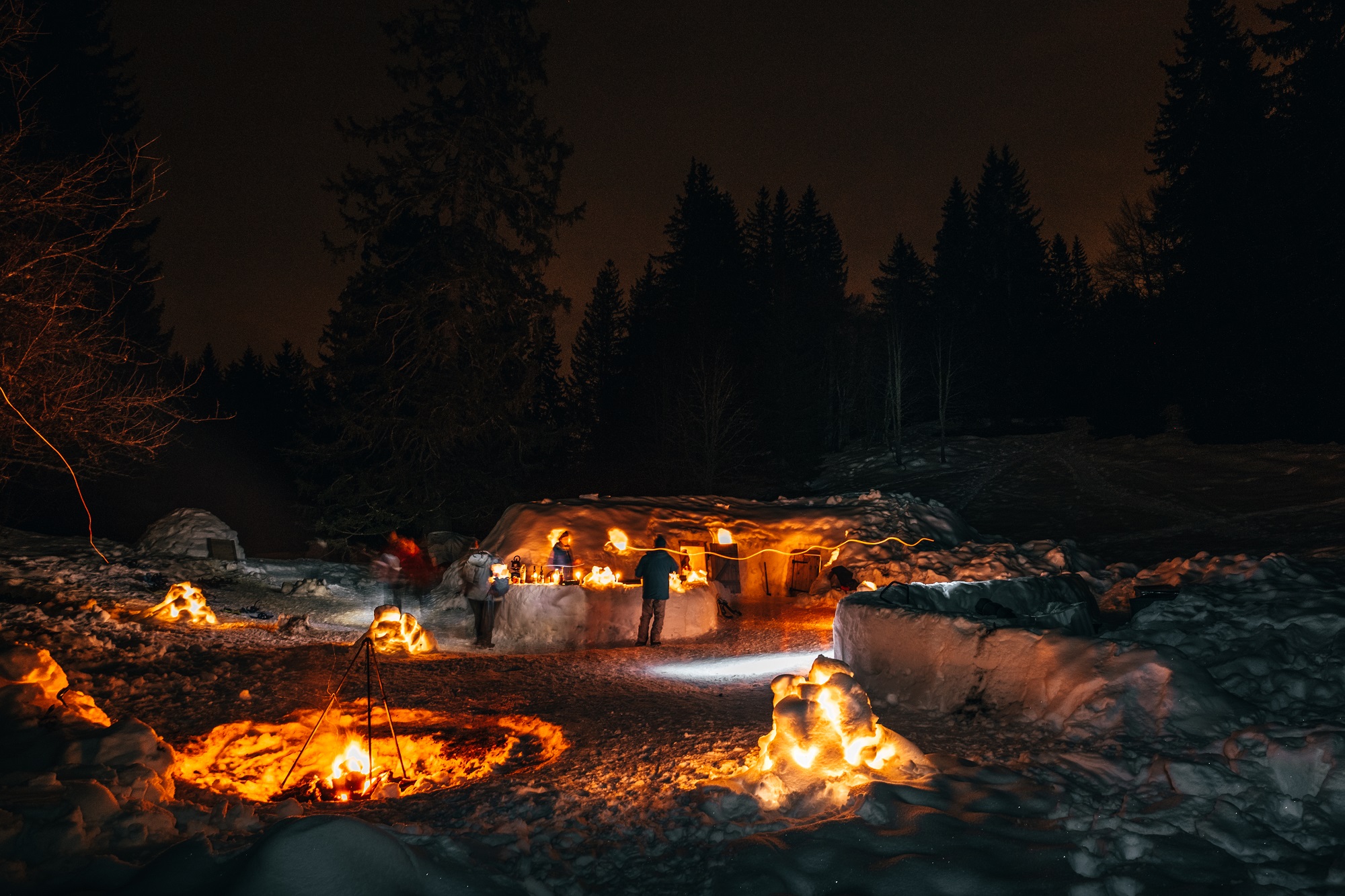 Rando Fondue Igloo à Villard