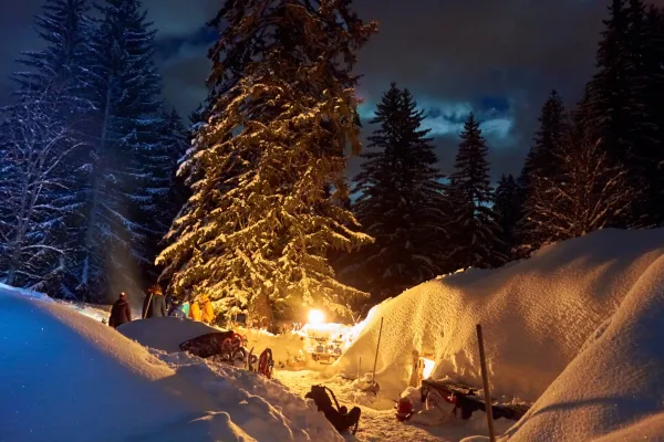 Arrivée à l'igloo