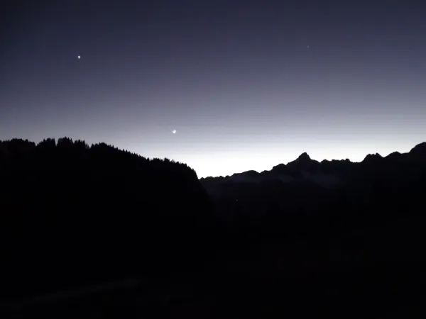 Randonnée gourmande au crépuscule en hiver