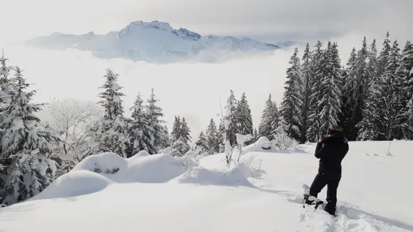 Randonnée collective en raquettes avec le Bureau Montagne Annecy-Aravis