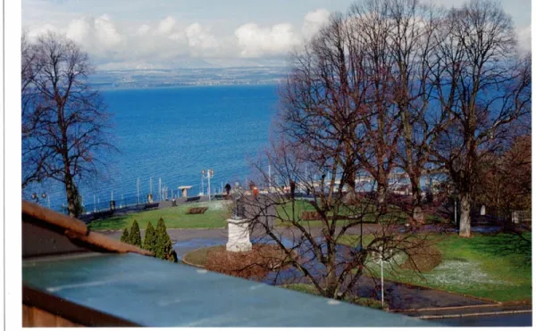 La vue sur le Léman depuis les balcons