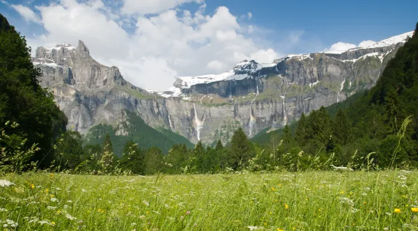 cascades au Cirque du Fer-à-Cheval