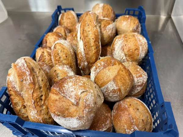 Panier avec pains