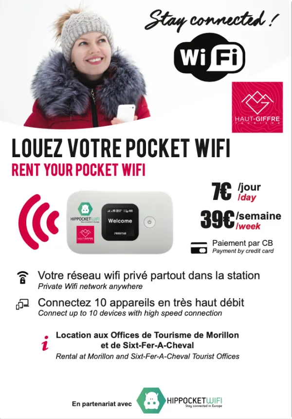 Location de boitiers Wifi Hippocket Wifi