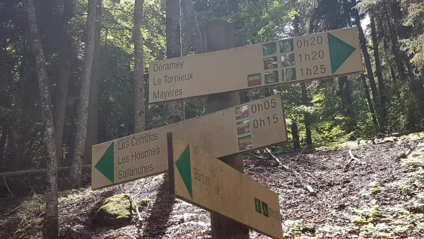 sentier pédestre : le Déramey par le circuit des coteaux et Champ Devant