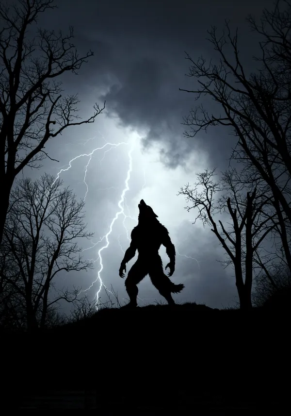 Loup Garou Géant pour Halloween