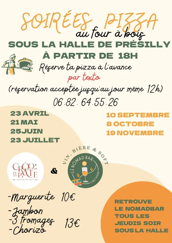 Soirées pizza au four à bois