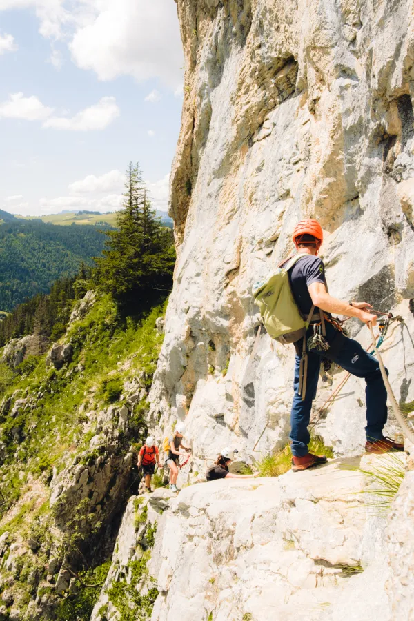 Sortie privée de via ferrata avec Evolution 2
