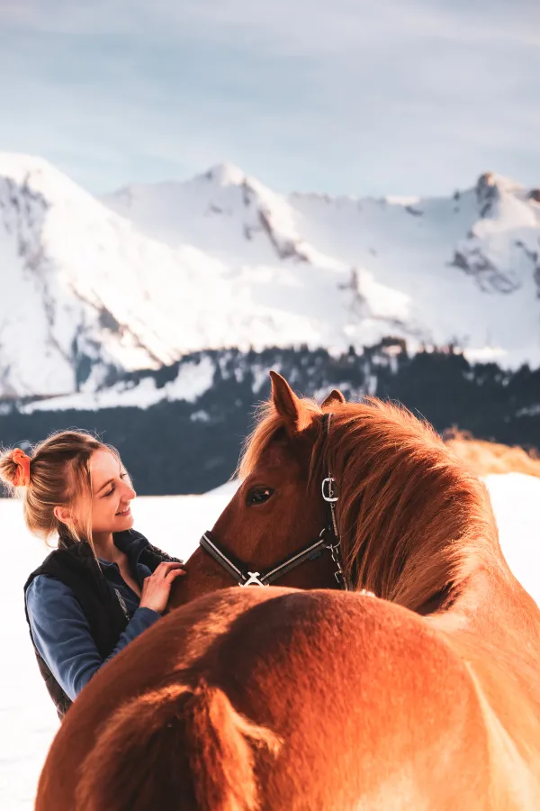 Médiation équine au Grand-Bornand