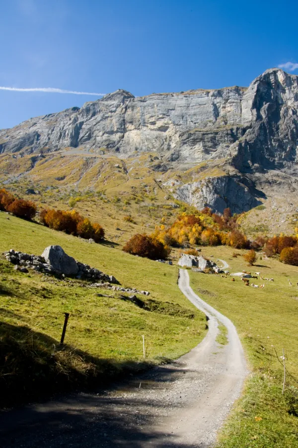 sentier pédestre : la Vallée de Cœur depuis Lintre