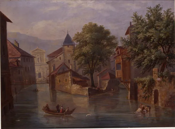 Annecy, Palais de l'Ile vu par Prosper Dunand