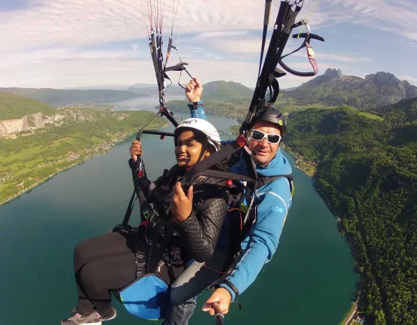 Parapente : vol biplace baptême enfant