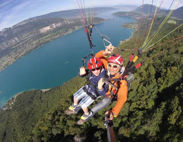 Parapente : vol biplace enfant