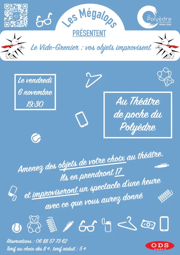 Théâtre d'improvisation : " Le Vide-Greniers : vos objets improvisent"