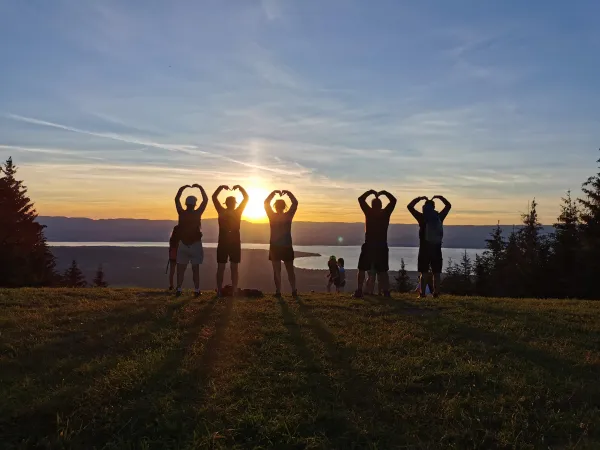 Coucher de soleil à Trés-le-Mont