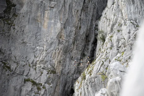 Via ferrata au Grand-Bornand avec un guide