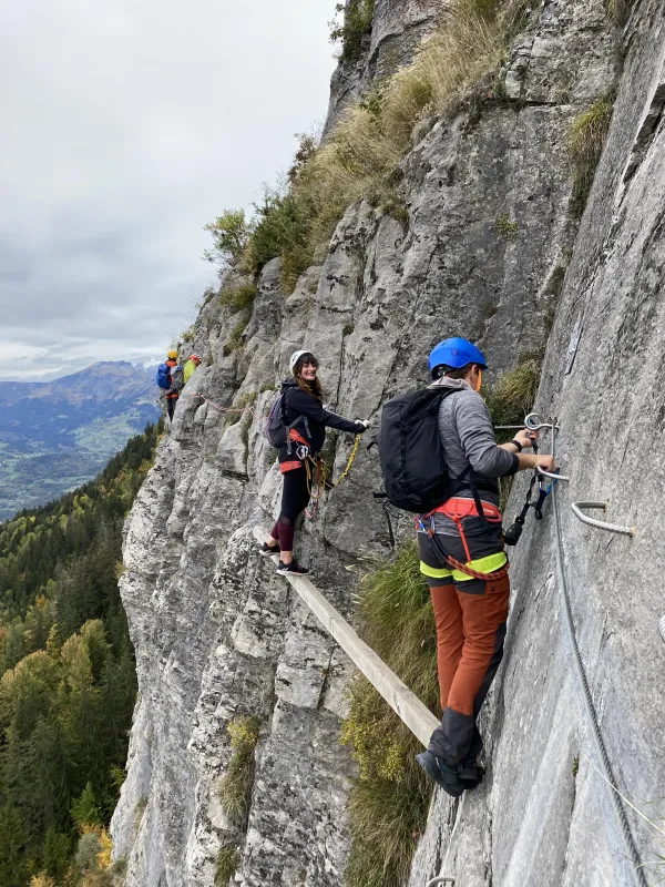 Via Ferrata avec Vincent, Guide du Bureau Montagne de Passy