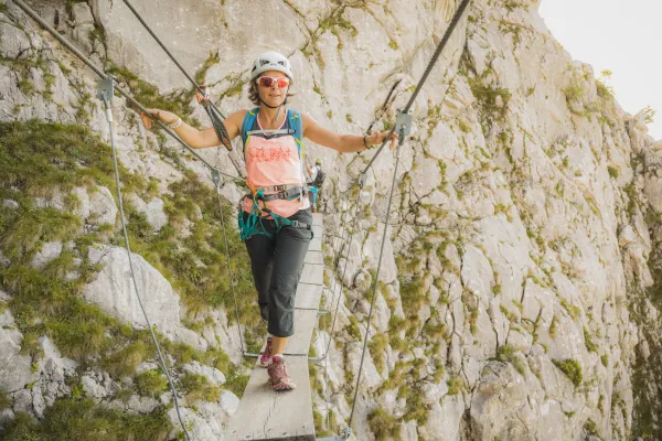 Via ferrata avec un guide au Grand-Bornand