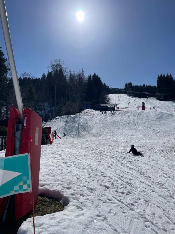 Piste de luge à Morillon 1100