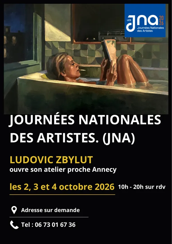 Viste d'un atelier d'artiste peintre