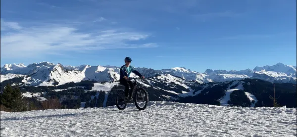 VTT électrique sur neige avec MCF Morzine