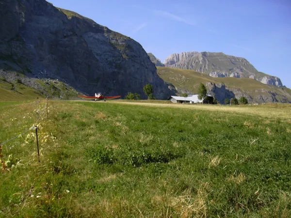la piste de décollage