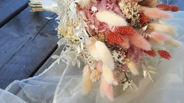 Bouquets de fleurs séchées