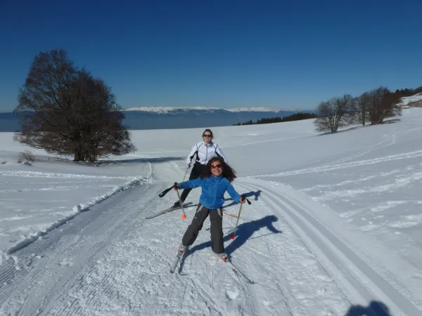 Ski de fond à la Croisette - Piste bleue - Les pitons