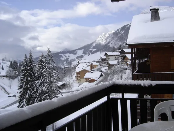 Vue balcon hiver/ Winter balcony view - Venay - Le Grand-Bornand
