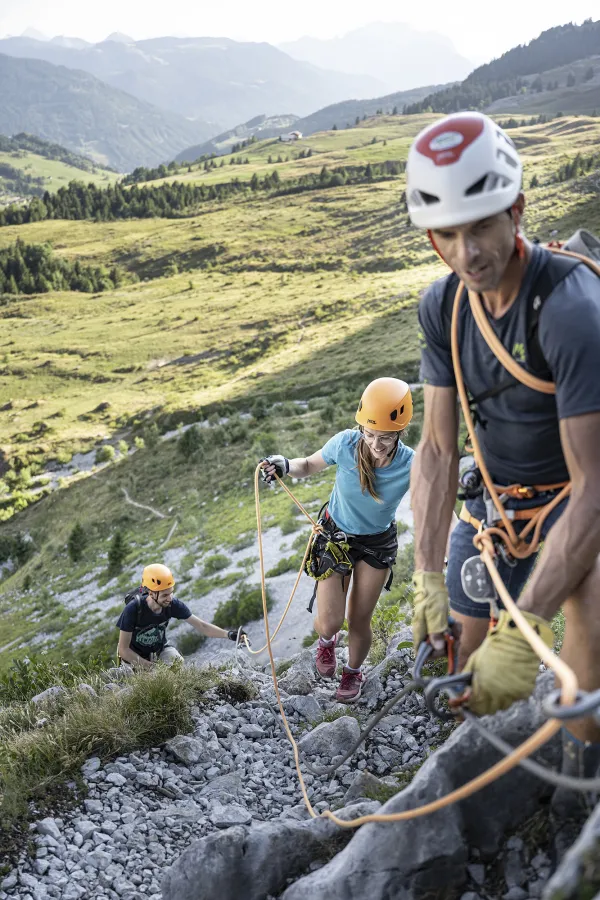 Via ferrata avec un guide au Grand-Bornand