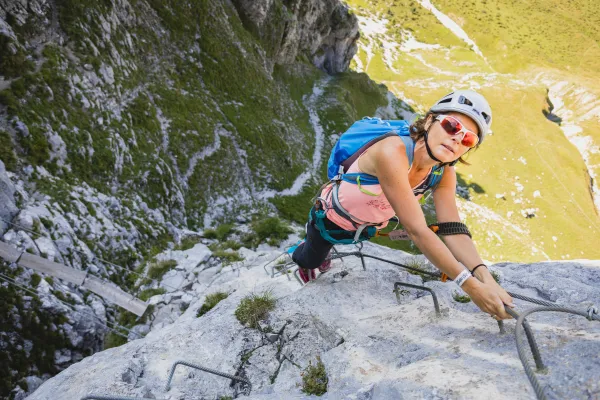 Via ferrata avec un guide au Grand-Bornand