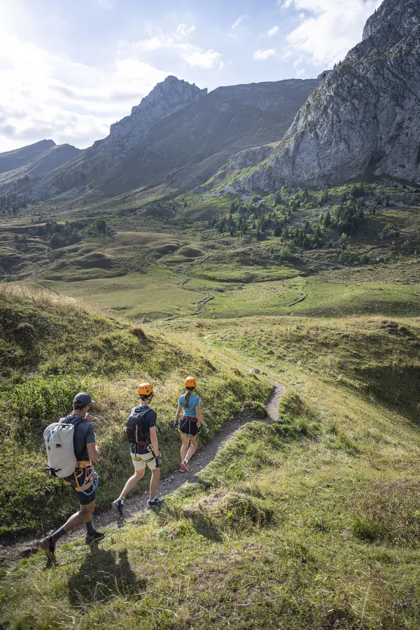 Via ferrata avec un guide au Grand-Bornand