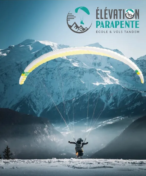 vol en parapente mont blanc hiver