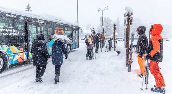 Arrêt de navette hivernale : Le Perret