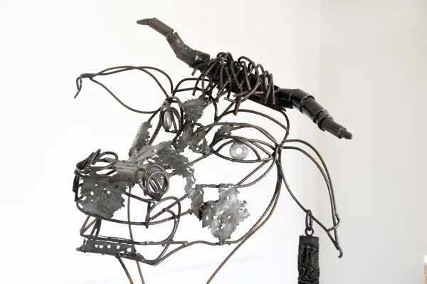 Art Vache : sculpture "vache qui sourit"