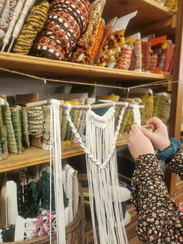 tenture en macramé