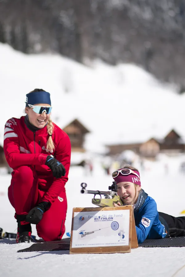 Biathlon tir à 10 m : séance initiation sans les skis
