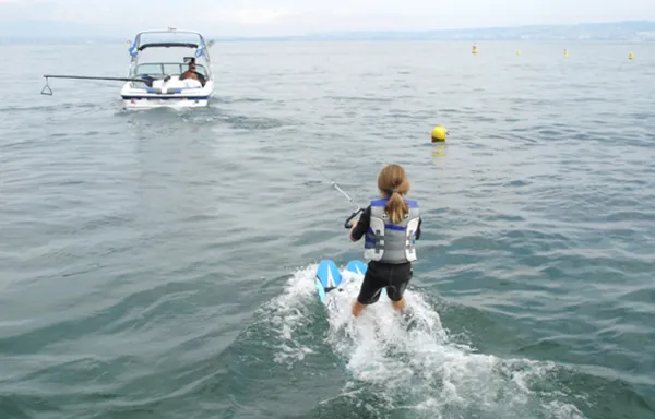 Bi-ski sur le Léman