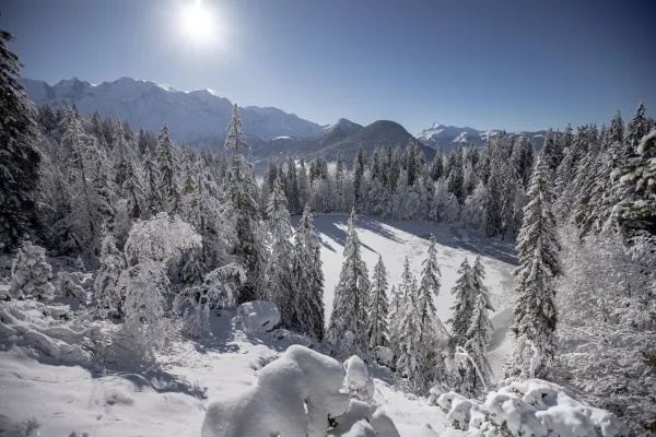 Lac Vert en hiver