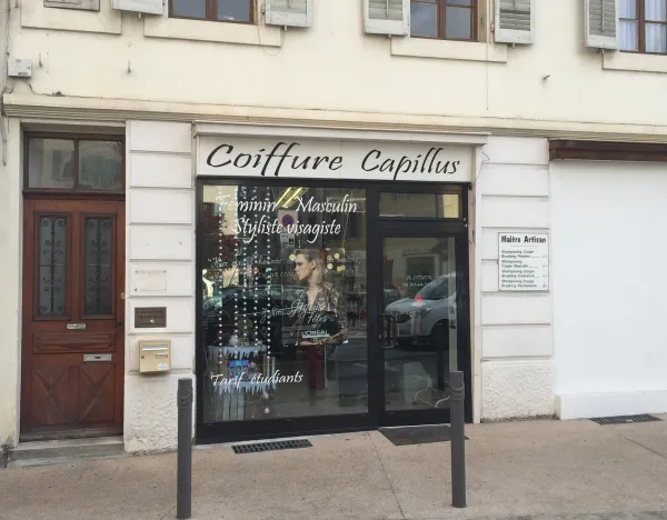 Façade salon de coiffure mixte