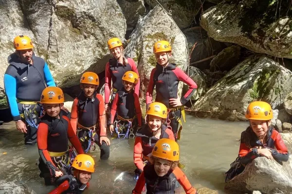 Canyoning en famille